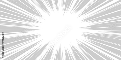 A bright blue abstract vector illustration featuring a sunburst design with glowing light rays and star energy beams exploding across a creative sky wallpaper backdrop