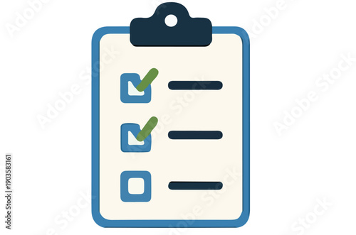 Simple Checklist on Clipboard for Task Management