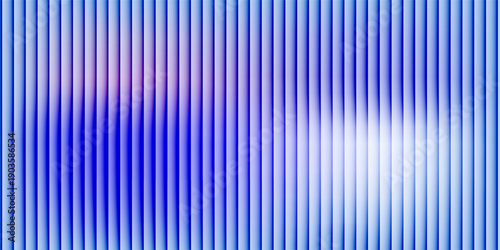 Vertical ribbed glass surface, cool cyan purple spectrum with diffuse white glow and gentle distortion, dreamy abstract wallpaper, vector illustration