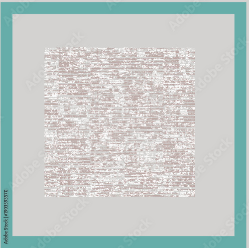 grey beige white colors square frame modern hand drawn geo plaid line plaid, ge organic animal skin mixed textures border design