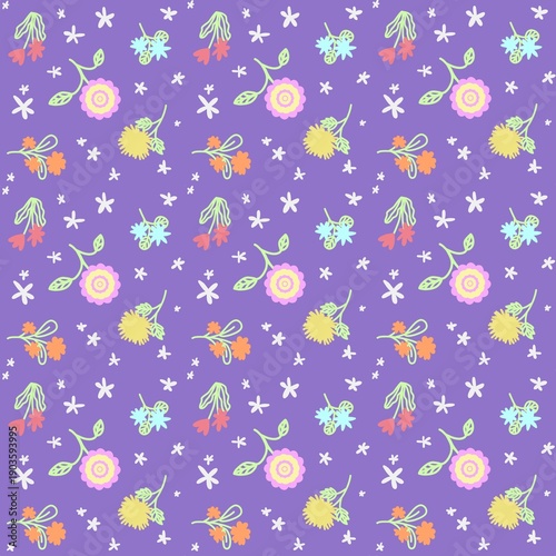 seamless background with flowers