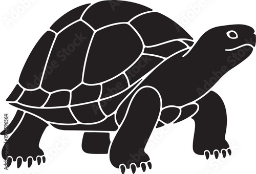turtle silhouette vector for signage, infographic, and UI design
