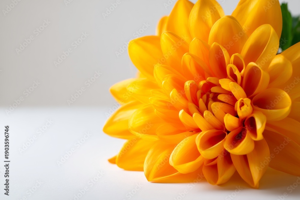 Fototapeta premium Captivating Macro Image of a Bright Yellow Summer Flower in Soft Glow
