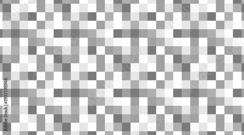 Gray mosaic tile seamless pattern. Pixelated censored texture for privacy protection and sensitive content.