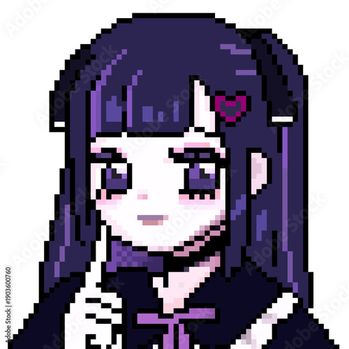 ドット絵, イラスト, 地雷系女子