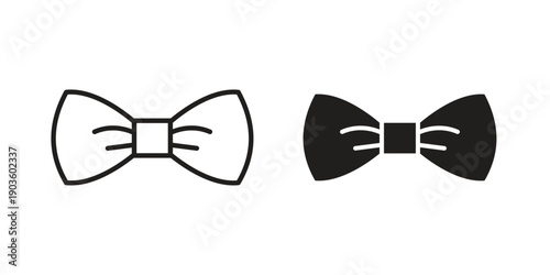 Bow Tie icon and symbol. Vector illustration.eps