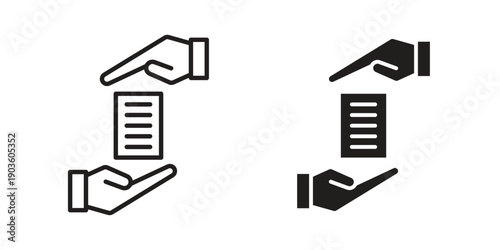 Commitment icon and symbol. Vector illustration.eps