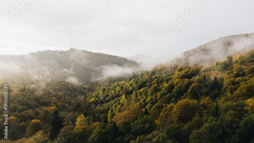 Fotografi mountain landscape in the morning