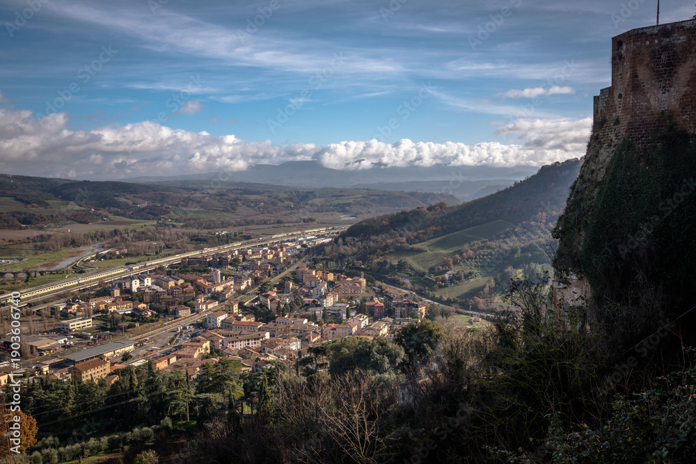 Obraz premium Views from the city of Orvieto, Italy