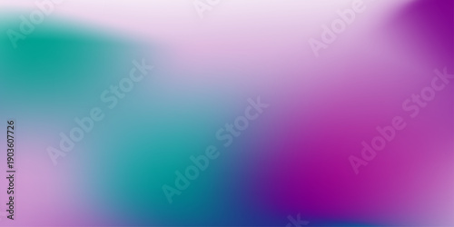 Abstract Blurred white blue teal pink purple background. Soft light gradient wave backdrop with place for text. grainy gradient background with hologram effect, Vibrant colorful gradient background.