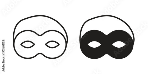 Eye mask icon and symbol. Vector illustration.eps