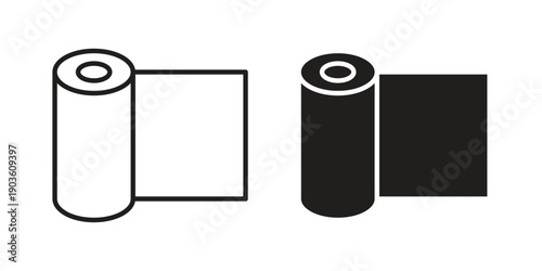 Foil icon and symbol. Vector illustration.eps