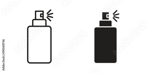 Hair spray icon and symbol. Vector illustration.eps