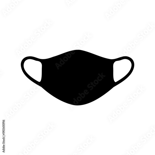 Protective black face mask design for preventing the spread of disease