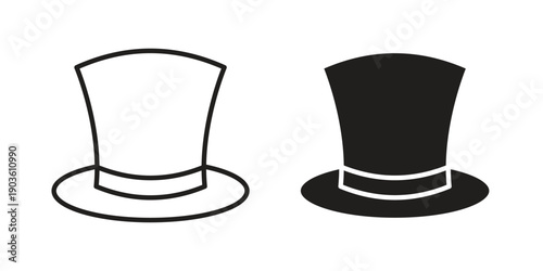 Hat icon and symbol. Vector illustration.eps