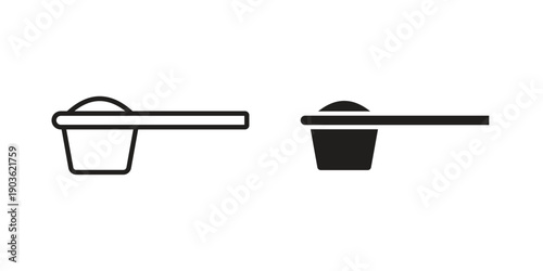 Scoop icon and symbol. Vector illustration.eps