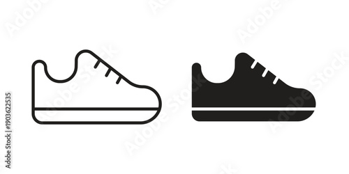 Shoes icon and symbol. Vector illustration.eps