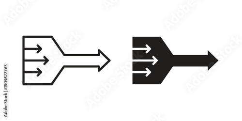 Simplify icon and symbol. Vector illustration.eps