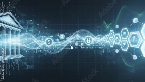 Digital Banking Transformation - Seamless Financial Transactions and Secure Data Flow.