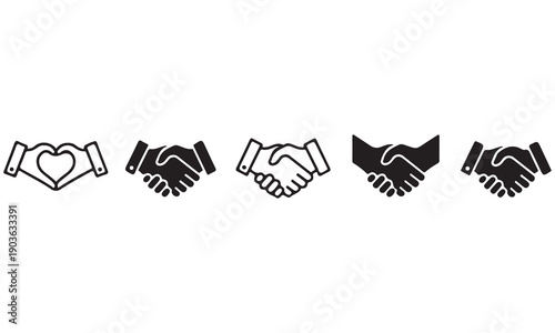 Business, Security, Energy, and Sports Icon Set – Vector Symbols for Growth, Partnership, Protection, and Sustainability Concepts