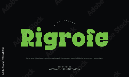 Rigrofe Rustic Organic Emblem for Natural Food Products or Artisan Coffee Shop