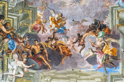 Fotografia Italy - Rome - Saint Ignatius Loyola Church - Andrea Pozzo's Glory of Saint Igna