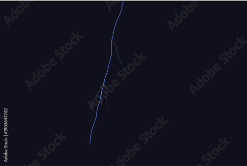 Intense lightning bolt illuminating a dark stormy sky, representing raw electrical power, natural phenomena, and high-voltage energy discharge.