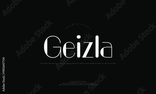 Geizla Geometric Line Art Logo for Modern Architectural and Design Business
