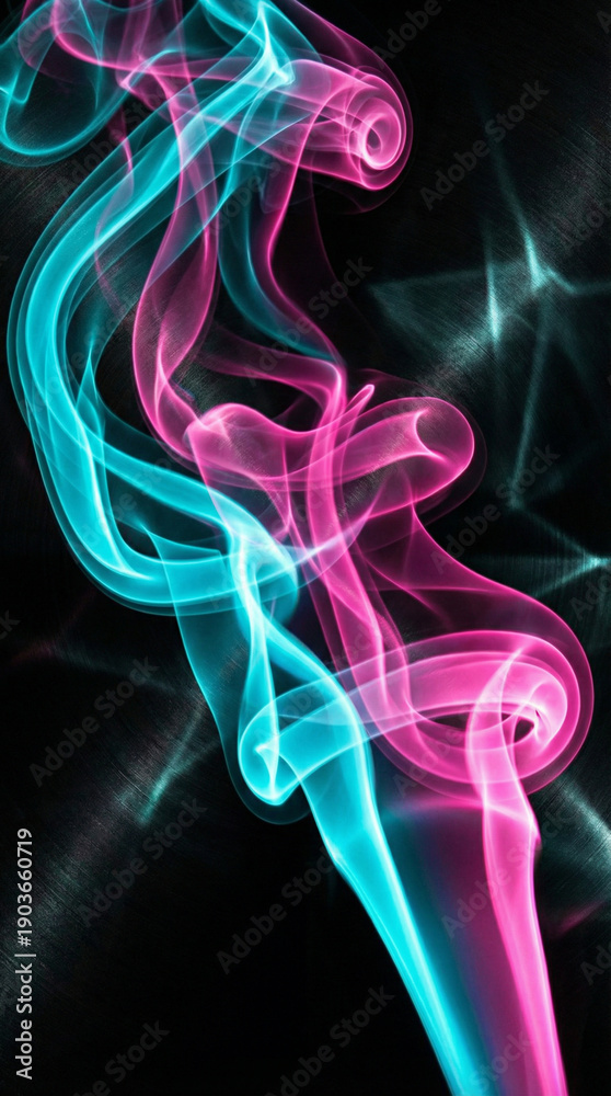 Fototapeta premium Blue and pink smoke abstract background