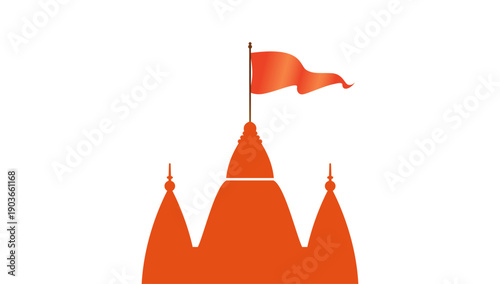 Illustration of Ram Mandir in Ayodhya representing faith, devotion, architecture, cultural heritage, sacred space, and spiritual celebration in India