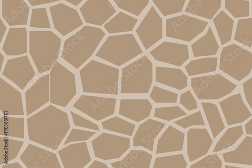 Natural brown sandstone background. Garden design seamless pattern. Vector.