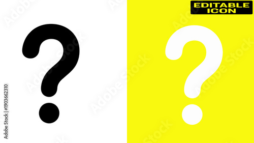 Black and white question marks on a gradient background Vector, illustration