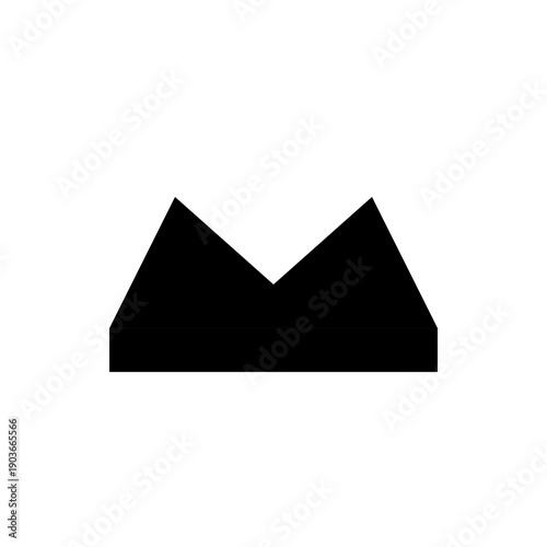 Free Download A 3d geometric vector illustration of a blank triangle shape designed as a modern Egypt pyramid icon for travel business and art elements - GFXLoad