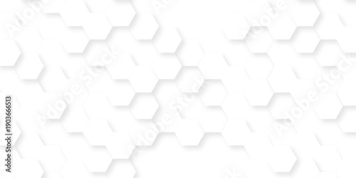 White paper texture abstract grid tile seamless hexagon wall creative metal business wallpaper texture background.