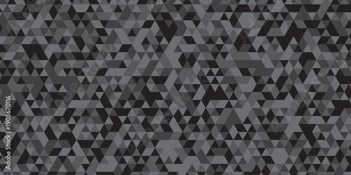 abstract geometric black and gray low polygon triangle vector paper wallpaper origami background. gradient grid creative digital business triangular low textile design.