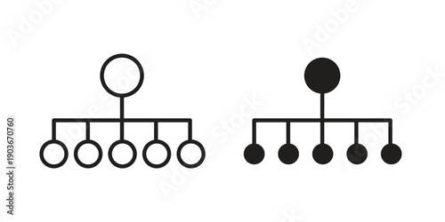 classification icon vector on trendy design. Outline vector stock illustration.