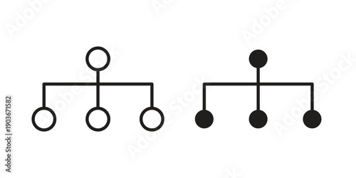 Consolidation icon vector on trendy design. Outline vector stock illustration.