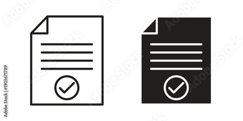 Contract coverage icon vector on trendy design. Outline vector stock illustration.
