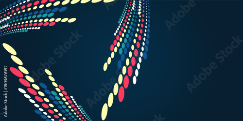 Visualization of large amounts of data in the form of 3d circles. File structuring. Data algorithms, machine learning. The visual concept of the array. Big data complex.