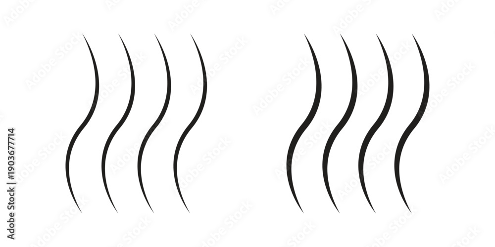 Naklejka premium Hot icon vector on trendy design. Outline vector stock illustration.