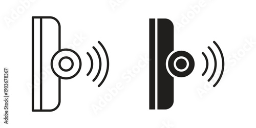 Infrared icon vector on trendy design. Outline vector stock illustration.