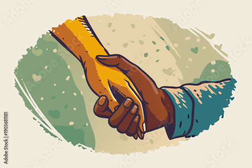 Couple hands intertwined in soft light