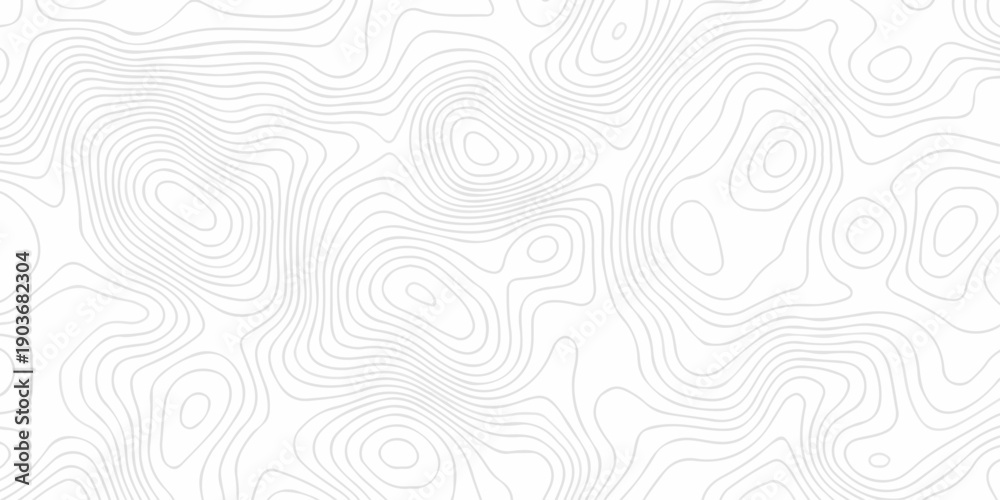 Fototapeta premium Seamless grid landscape white and gray area curve topography elevation map design. wave diagram contour stripe spiral composition discovery paper surface design.