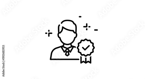 Confident professional receiving award or recognition