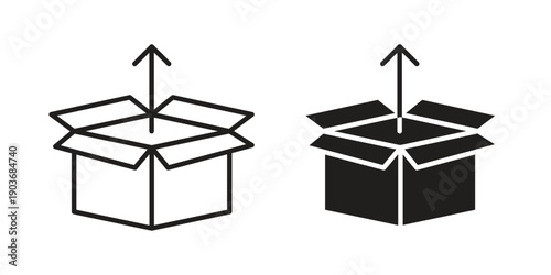 Product release icon vector on trendy design. Outline vector stock illustration.