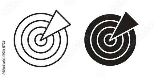 Radar detection icon vector on trendy design. Outline vector stock illustration.