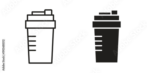 Shaker icon vector on trendy design. Outline vector stock illustration.