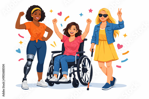 Diverse women united celebrating empowerment and inclusion for all