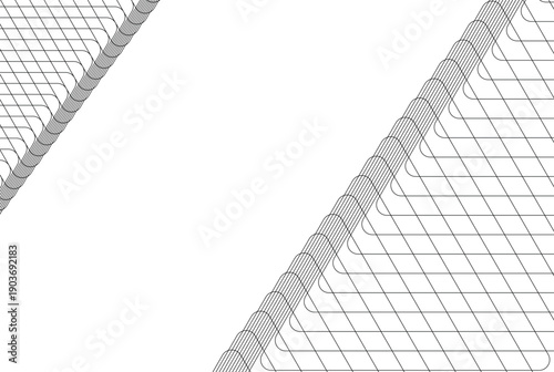 Abstract geometric pattern with diagonal lines and shaded sections