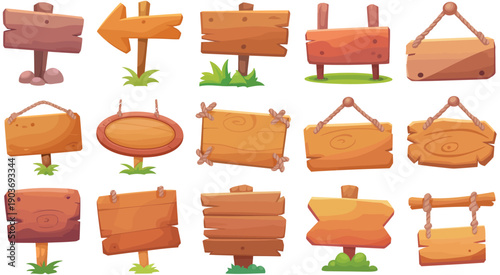 Wooden boards and frames in vector format, ideal for restaurant menus, cafe signboards, vintage style designs, rustic branding, food packaging, and decorative graphic projects.